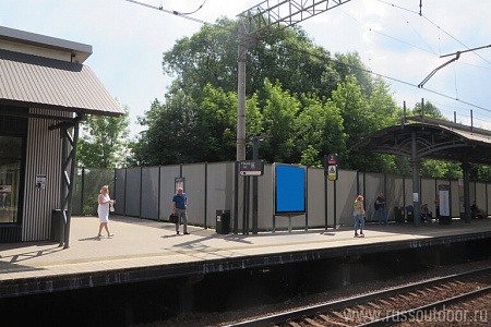 Станция Силикатная МЦД-2 Платформа №2 в Москву, у выхода к проспекту Юных Ленинцев