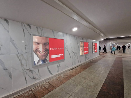 Станция Выхино МЦД-3 Подземный пешеходный переход, выход в город на ул. Хлобыстова, п.2